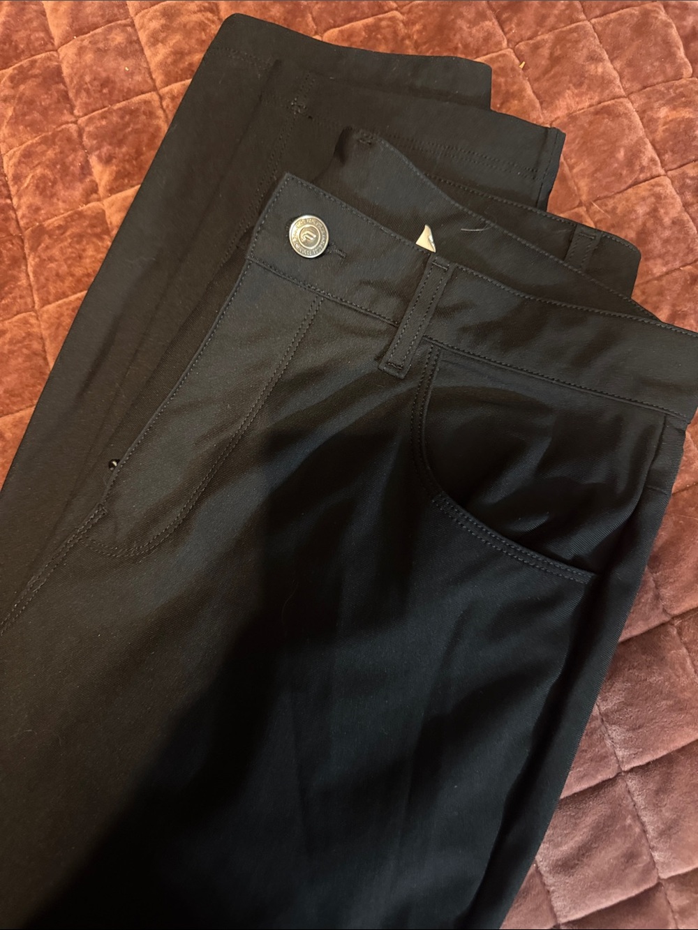 Men's Black Stretch Casual Pants - Classic Fit- Fabletics